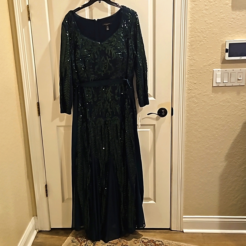 R&M Richards Womens Godet Maxi Evening Dress from Dillards